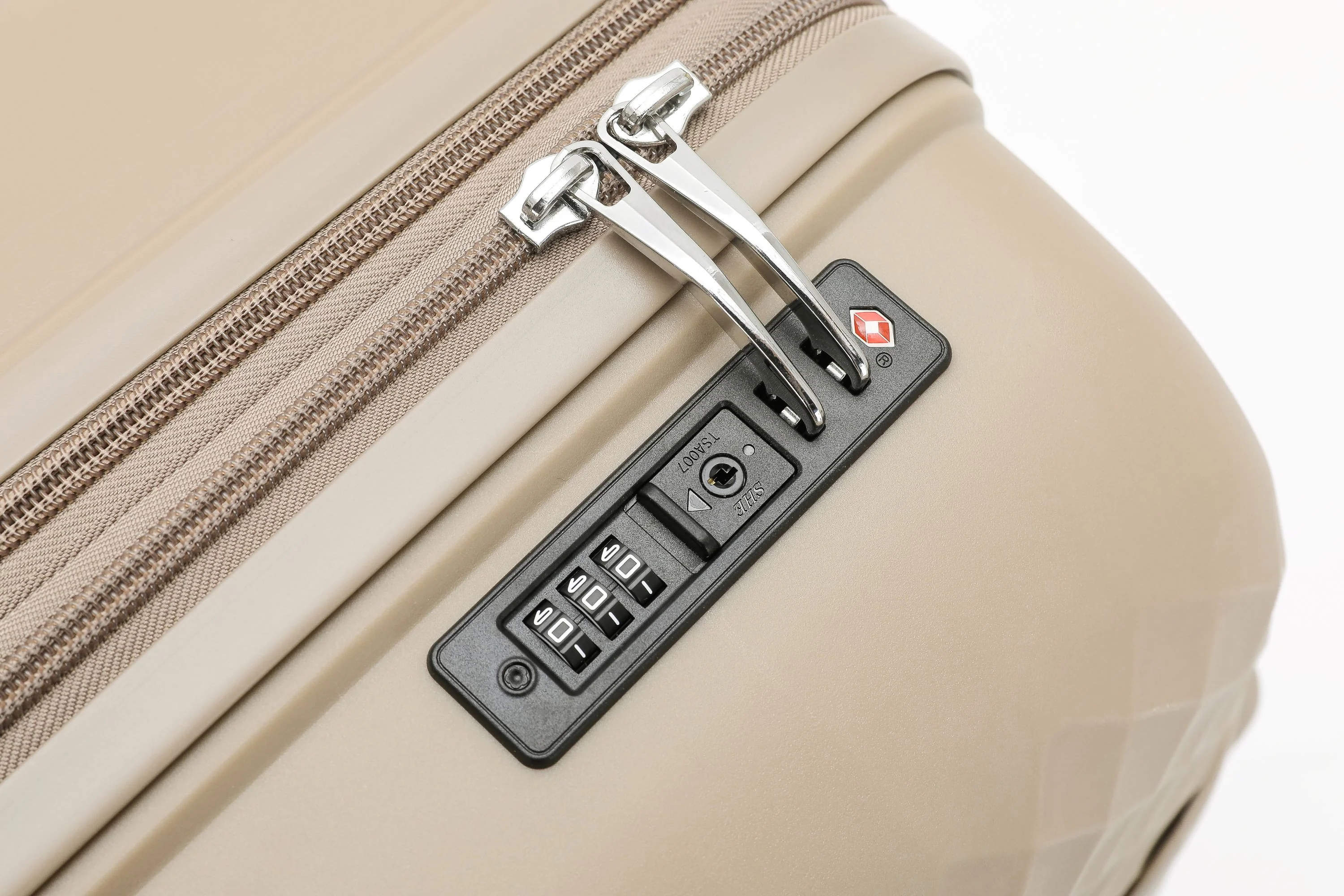 Gino Borelli Kai iwi Collection 66cm Hard side checked polypropylene trolley GB2402B-Sandstone - Image 5