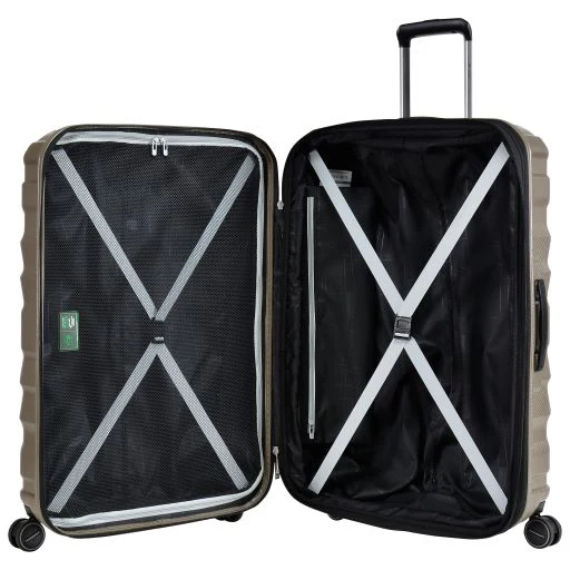 Eminent 76cm Champagne TPO Collection Top end Luxury Checked hard side Trolley luggage KH93A - Image 3