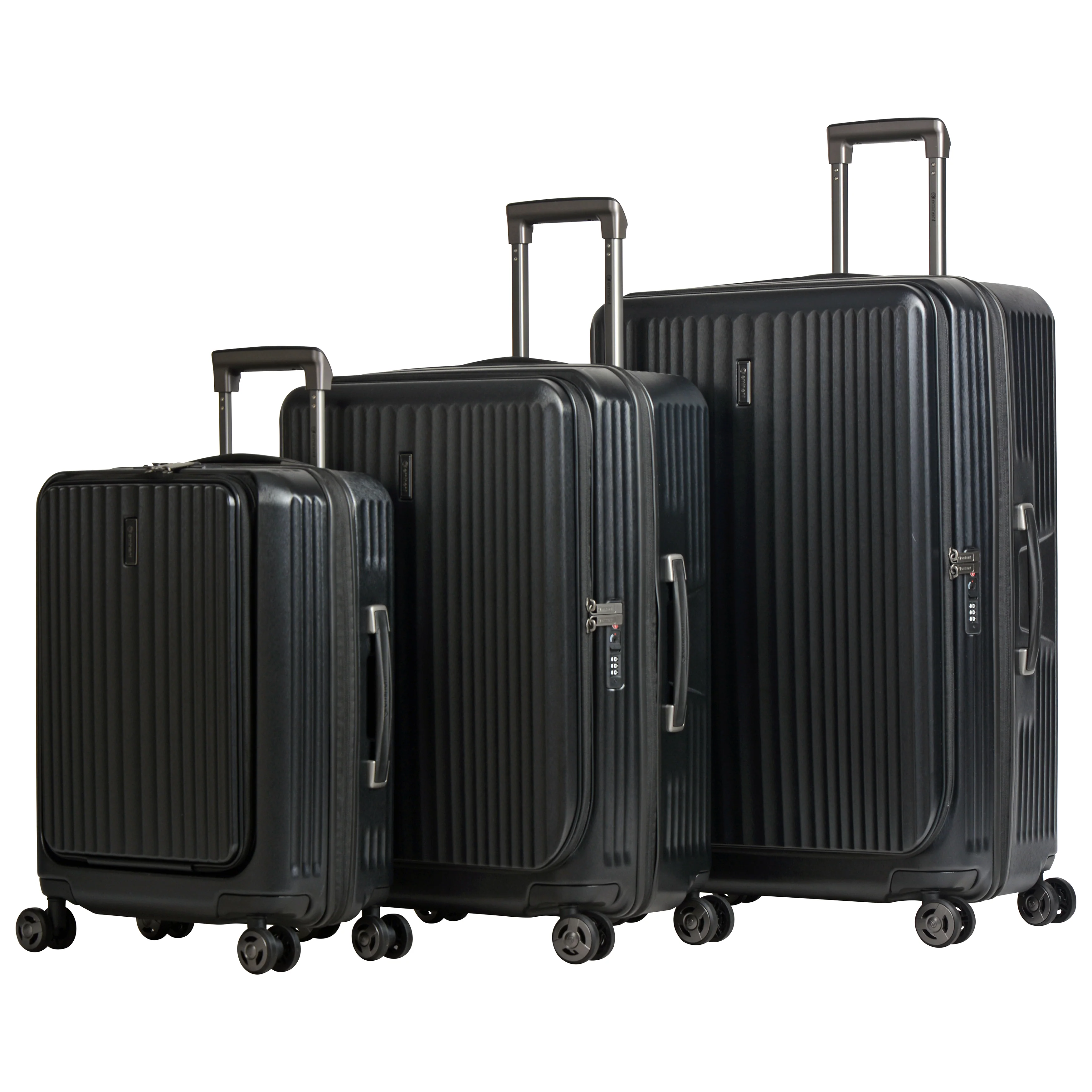 Eminent 76cm (Black) Top Lid front Opening design Hard side-Makrolon Trolley case KK50A - Image 10