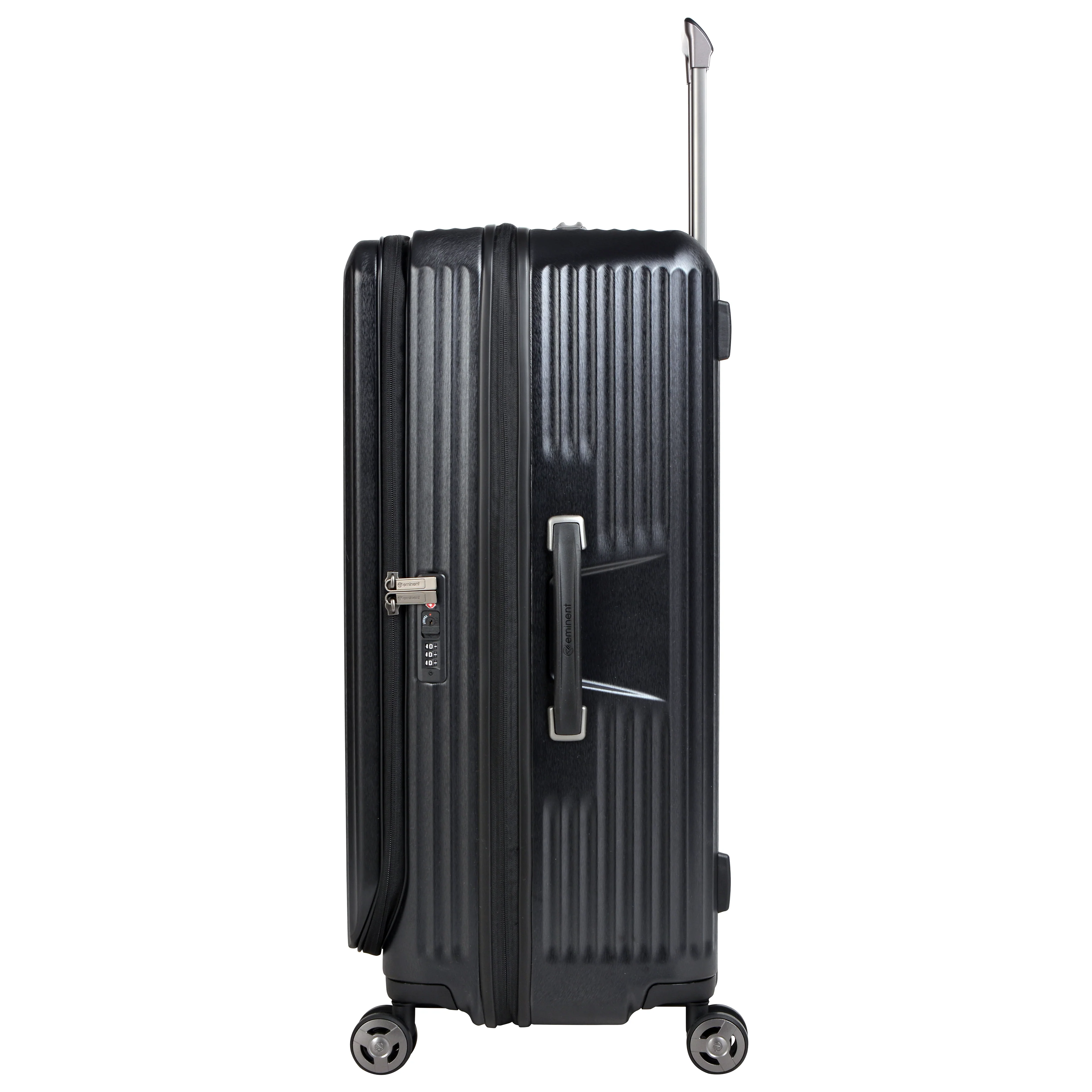 Eminent 76cm (Black) Top Lid front Opening design Hard side-Makrolon Trolley case KK50A - Image 3