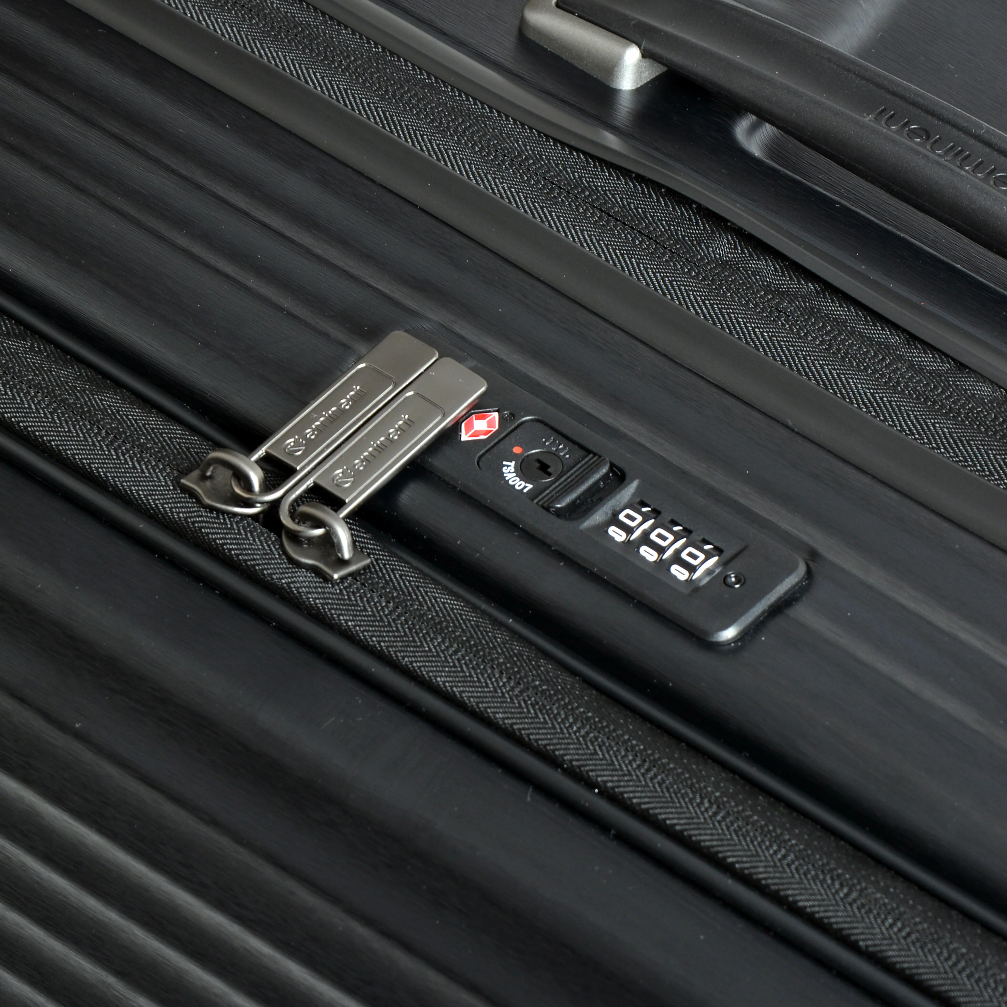 Eminent 76cm (Black) Top Lid front Opening design Hard side-Makrolon Trolley case KK50A - Image 7