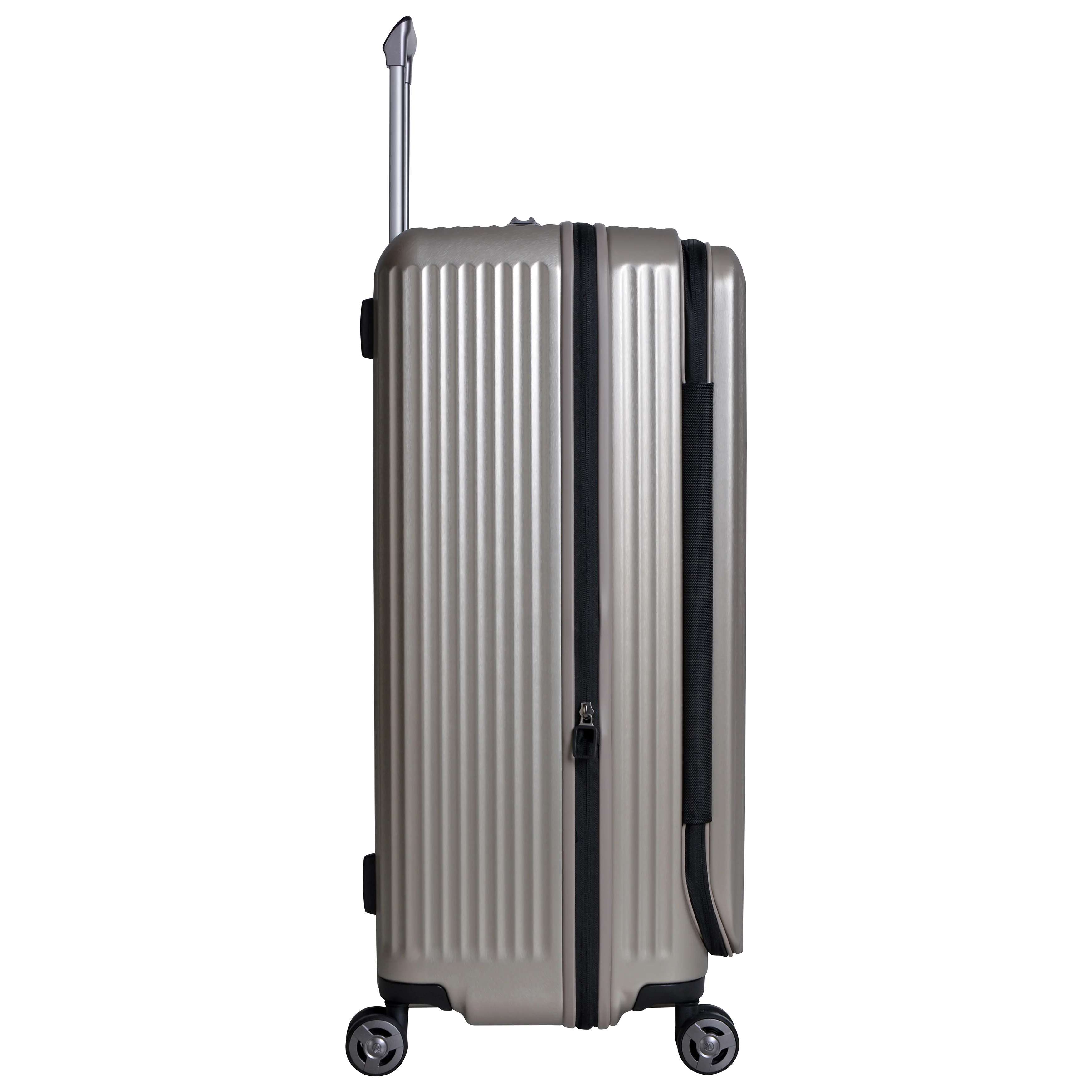 Eminent 76cm Checked  Hard side Makrolon (Champagne) Top Lid front Opening design Trolley case KK50A - Image 3