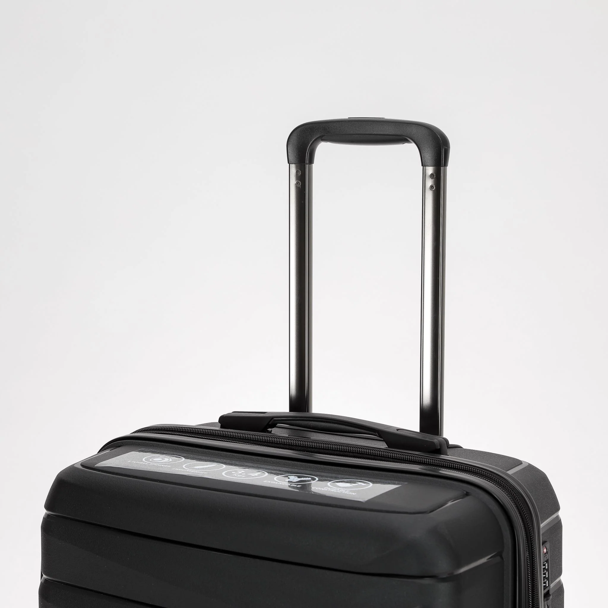 The New Zealand Luggage Pilot Collection Polypropylene 76cm Trolley case NZ005A Black - Image 7