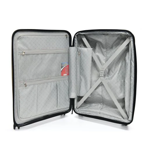 Tosca Space-X Collection 76cm luxury polypropylene top lid-front opening trolley luggage TCA100A Black - Image 3