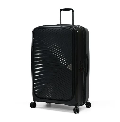 Tosca Space-X Collection 76cm luxury polypropylene top lid-front opening trolley luggage TCA100A Black - Image 4