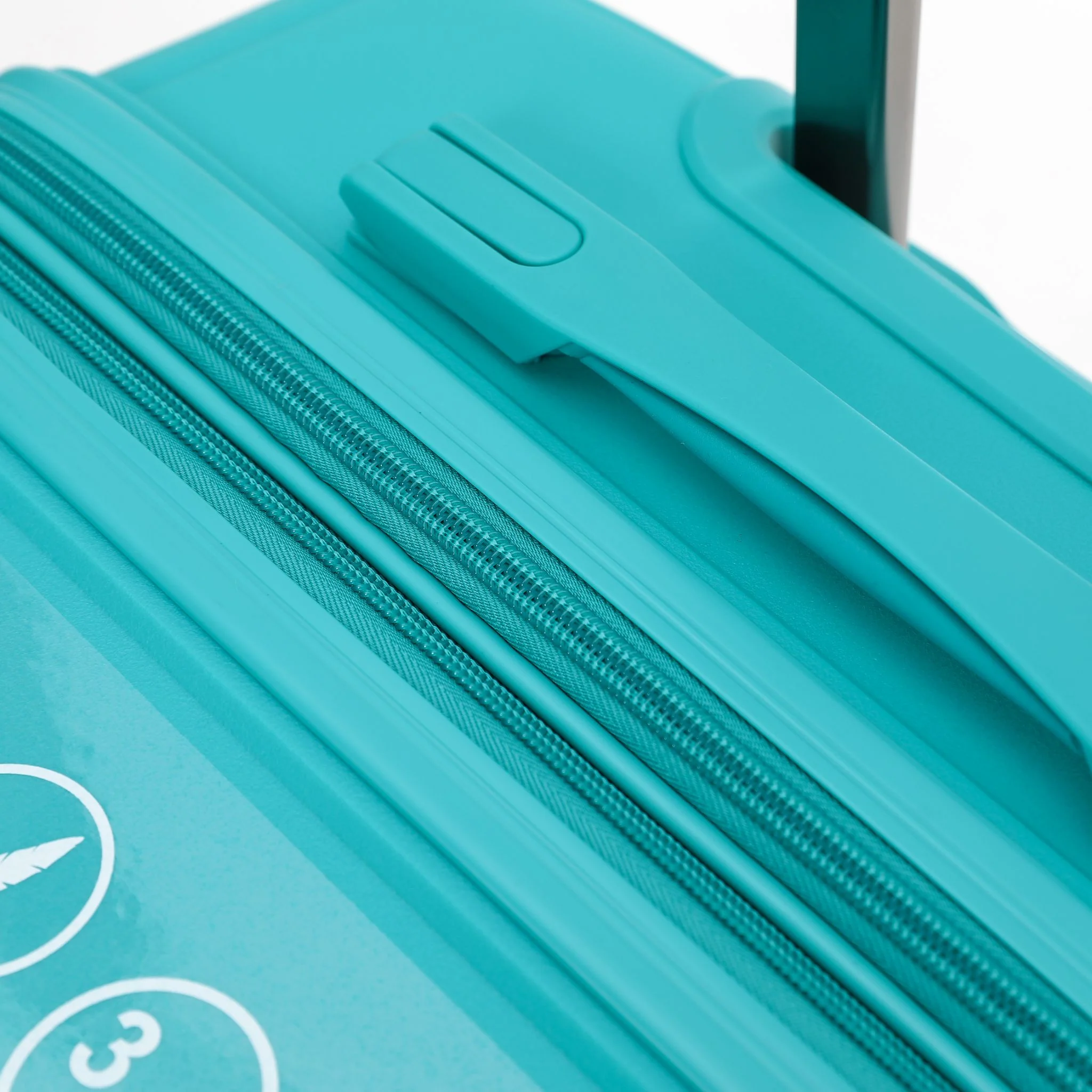 The New Zealand Luggage Co Pilot Collection Polypropylene 66cm Trolley Case NZ005B-Teal - Image 6