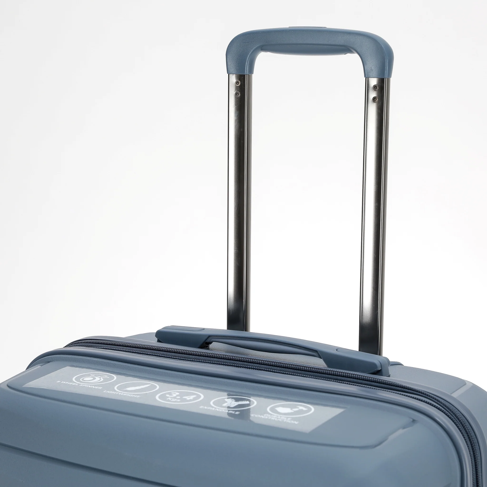 The New Zealand Luggage Co Pilot Collection Polypropylene 55cm Carry-on trolley case NZ005C-Slate - Image 6