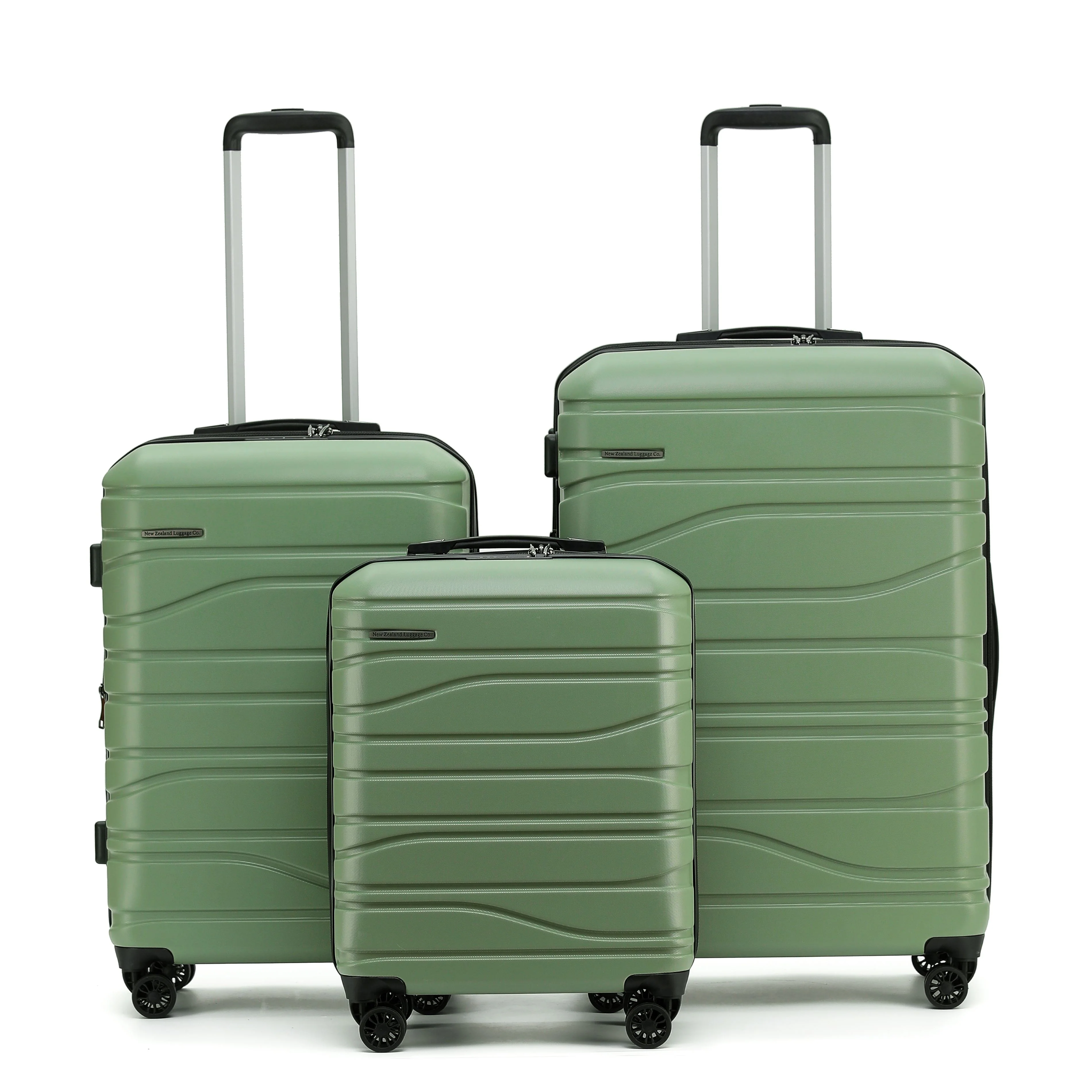New Zealand Luggage Company Franz Josef Collection 77cm Checked Trolley case-SS604A Oil Green - Image 9