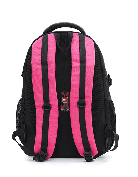 Tosca 42cm-H Intermediate or Primary multi compartment back pack TCA941-Pink-grey - Image 3