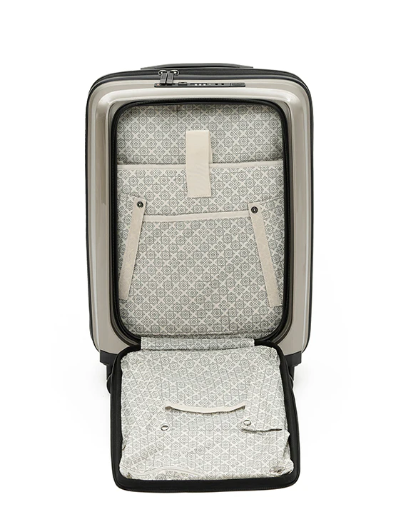Tosca 55cm Space-X Collection Polypropylene Top-Lid opening Carry-on Laptop-trolley case TCA100C Champagne - Image 3