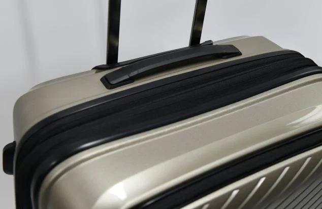 Tosca 66cm Space-X Collection Polypropylene Top-Lid opening Checked luxury trolley luggage TCA100B Champagne - Image 7