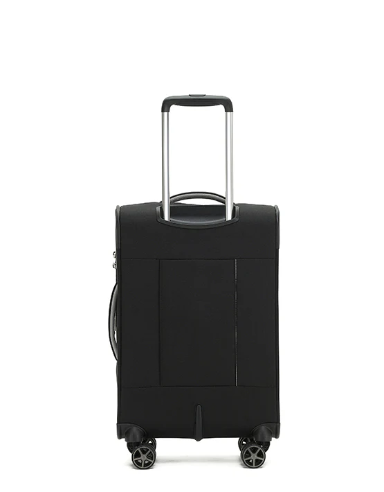 Tosca 70cm-H Black Vega Collection Luxury softside checked trolley luggage TCA720B - Image 4