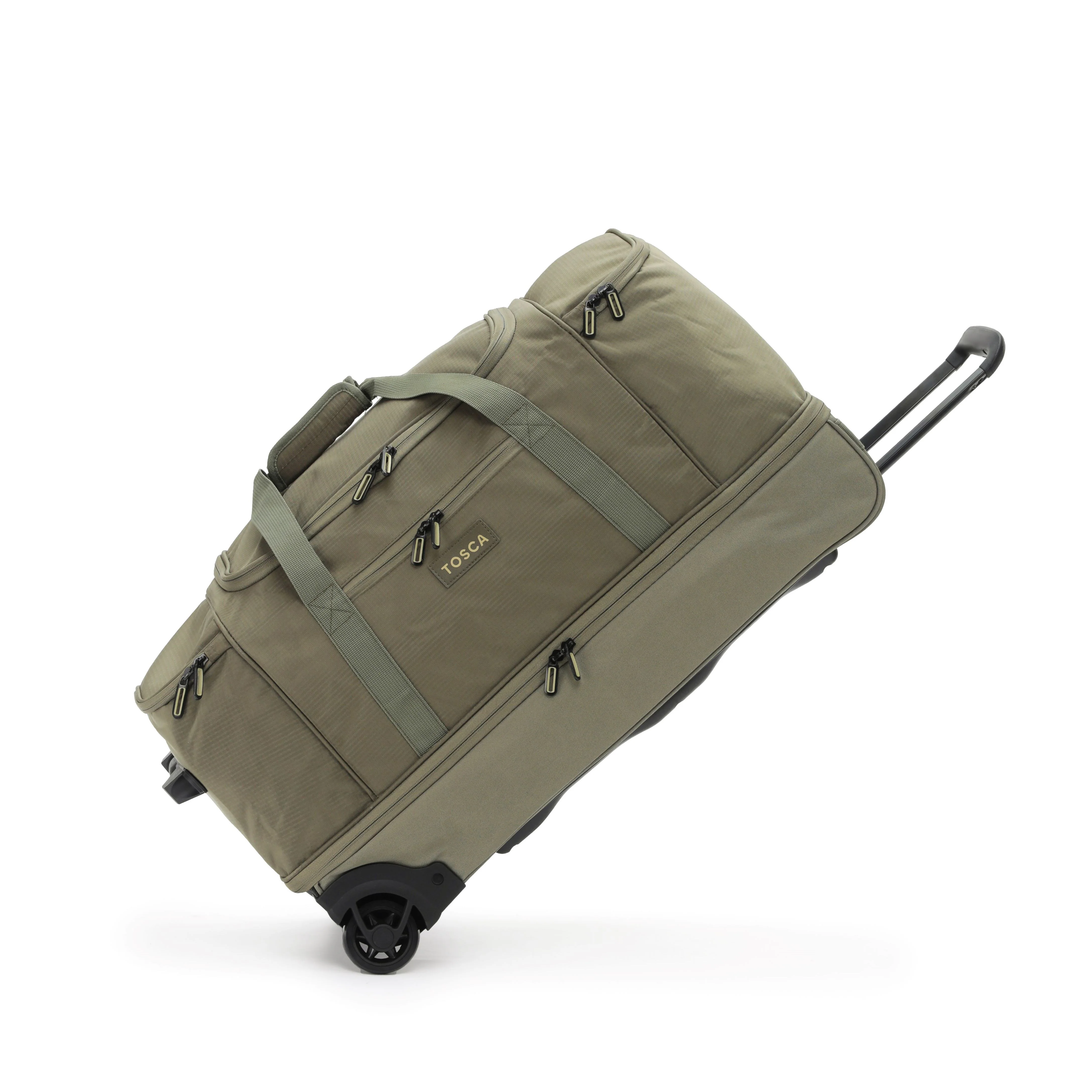 Tosca 70cm Split Compartment Wheel Bag TCA798TWM-Khaki-Sand - Image 3