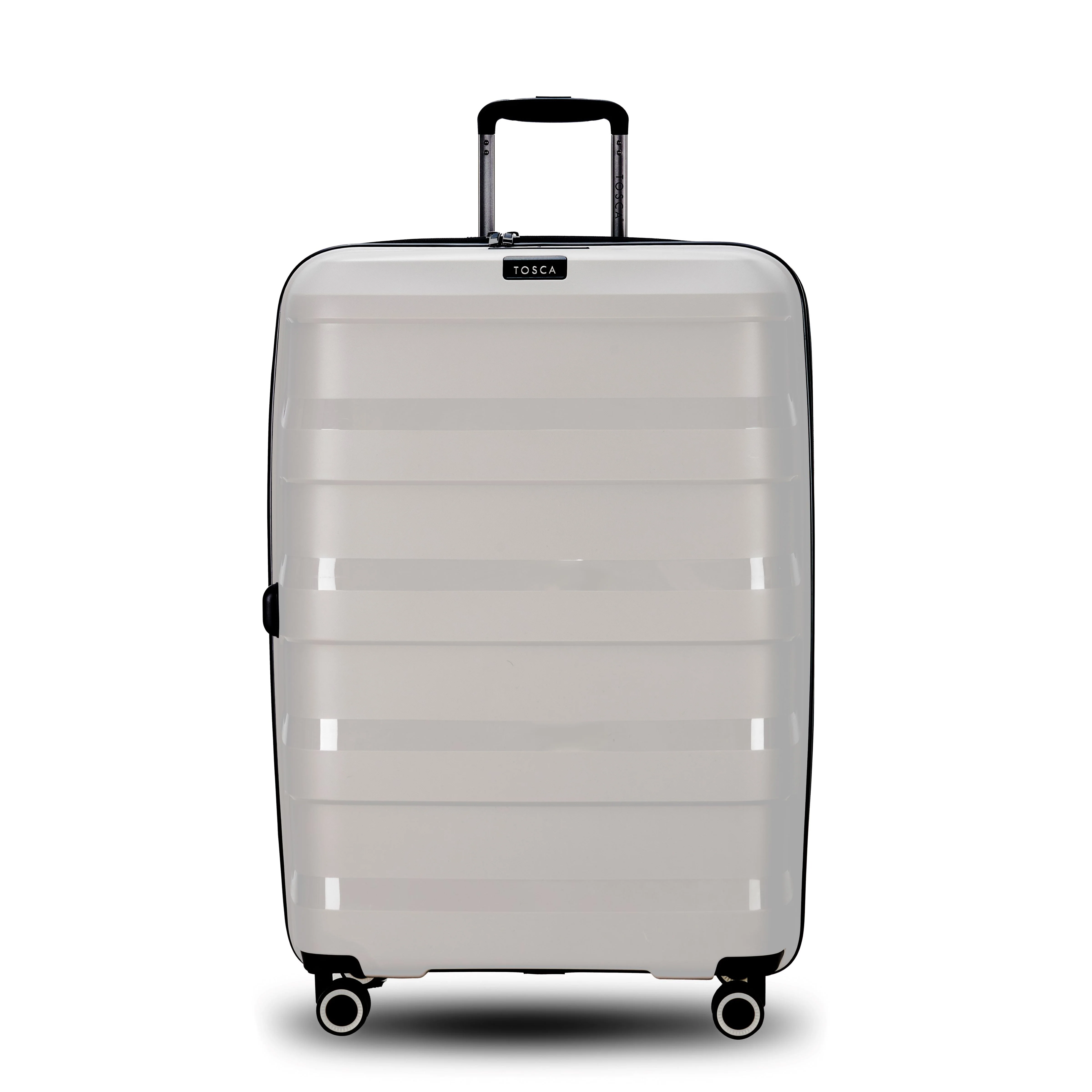Tosca 81cm Comet Collection hard side polypropylene checked trolley case TCA200XL-Cobblestone