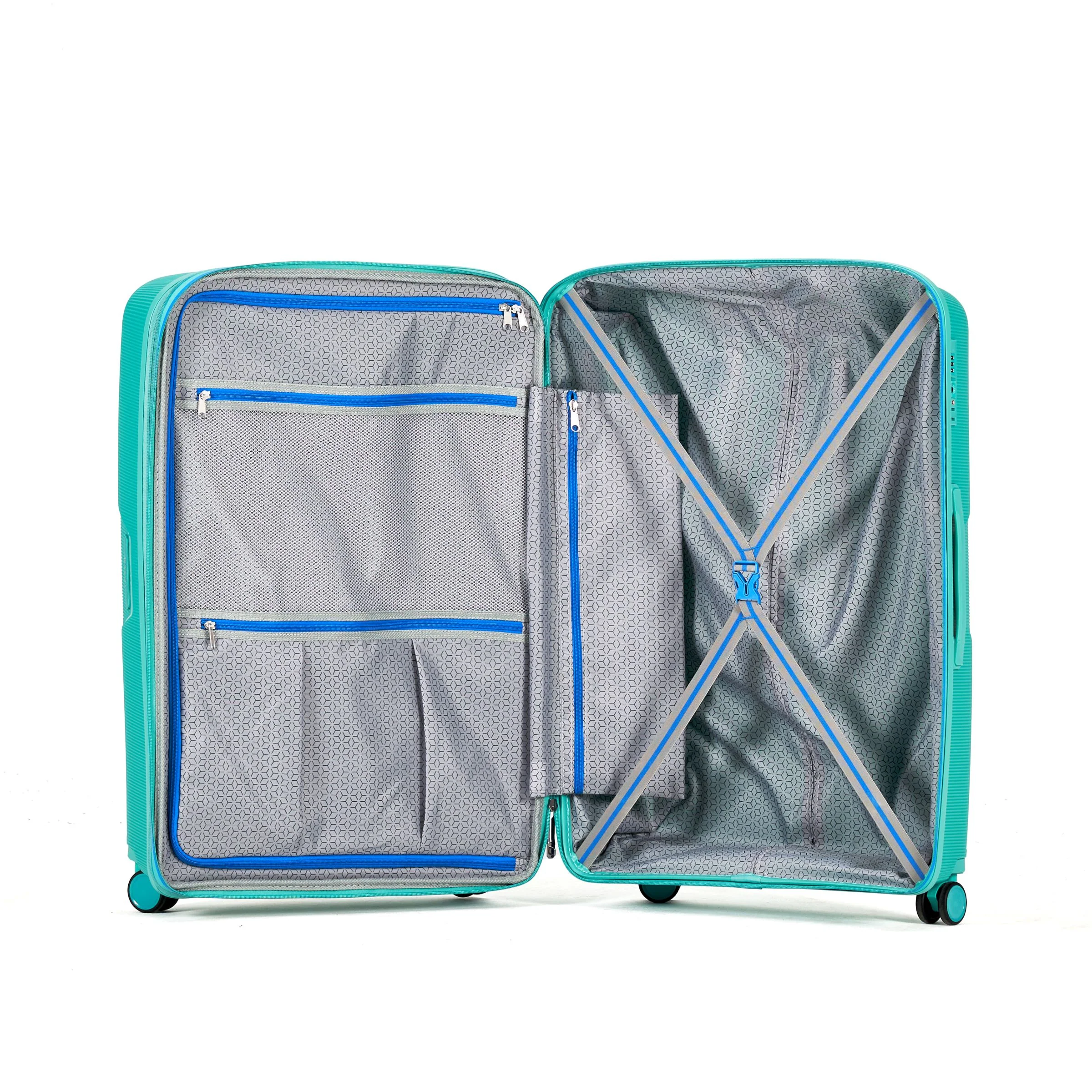 Tosca Bel Air Collection 54cm-H Luxury Polypropylene Carry-on trolley case TCA510C-Teal - Image 3