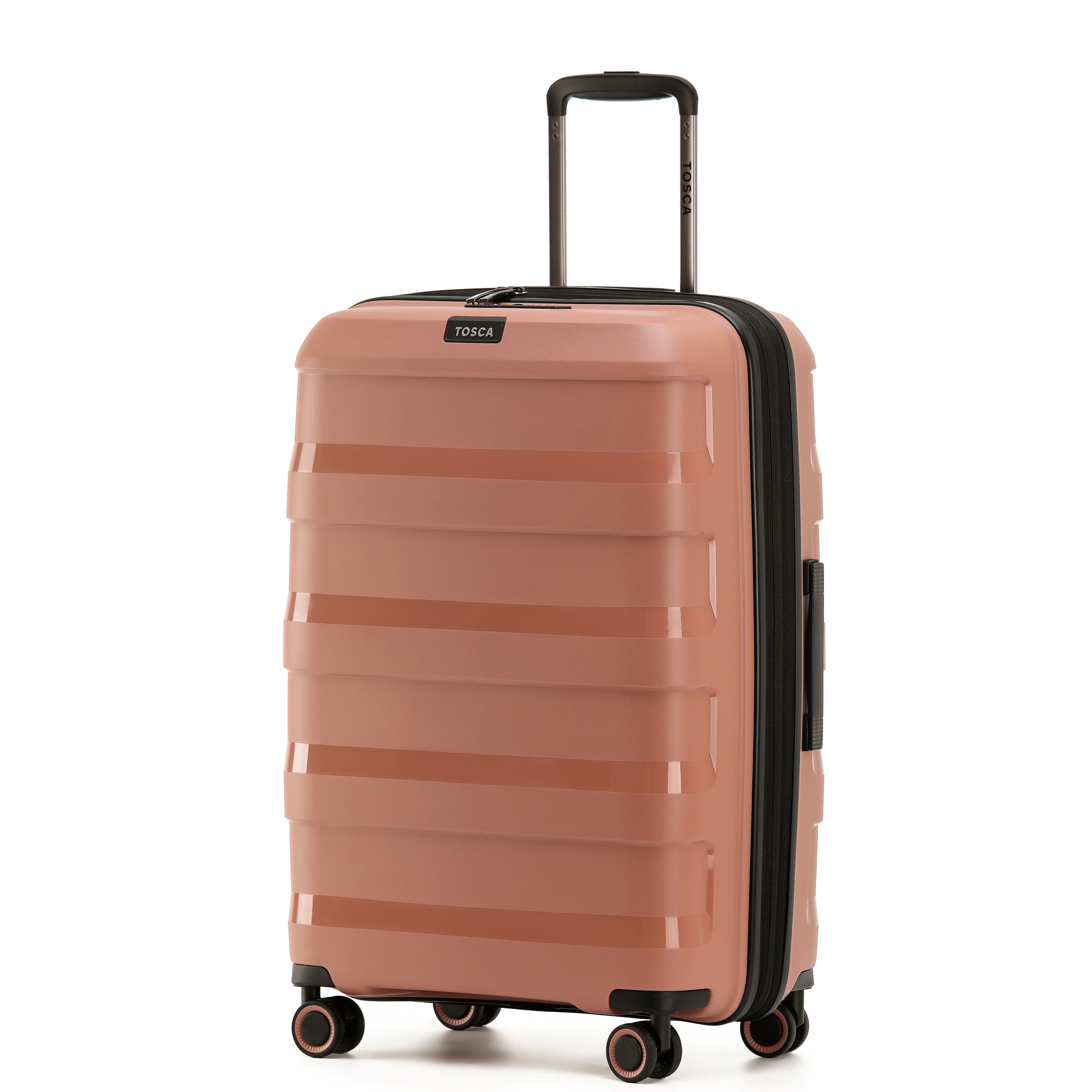 Tosca Comet Collection 67cm Polypropylene hard side 4-wheel trolley case TCA200B-Mocha - Image 2