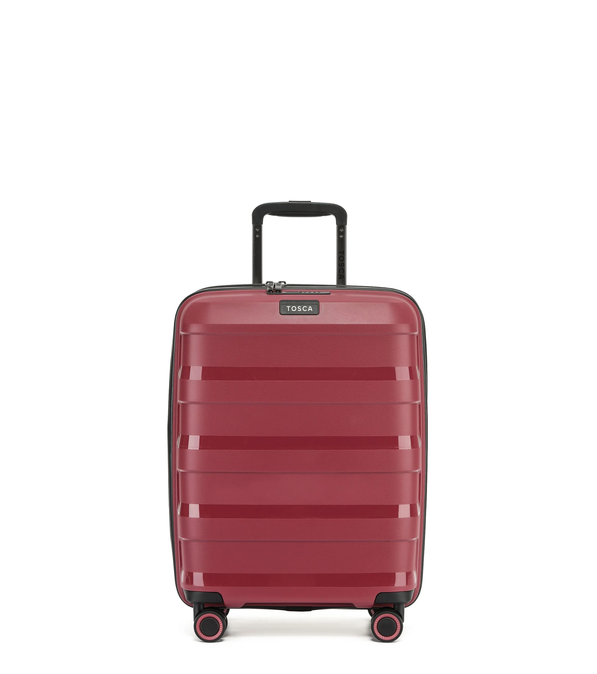 Tosca Comet Collection Polypropylene hard side 55cm carry on TCA200C Rumba Red