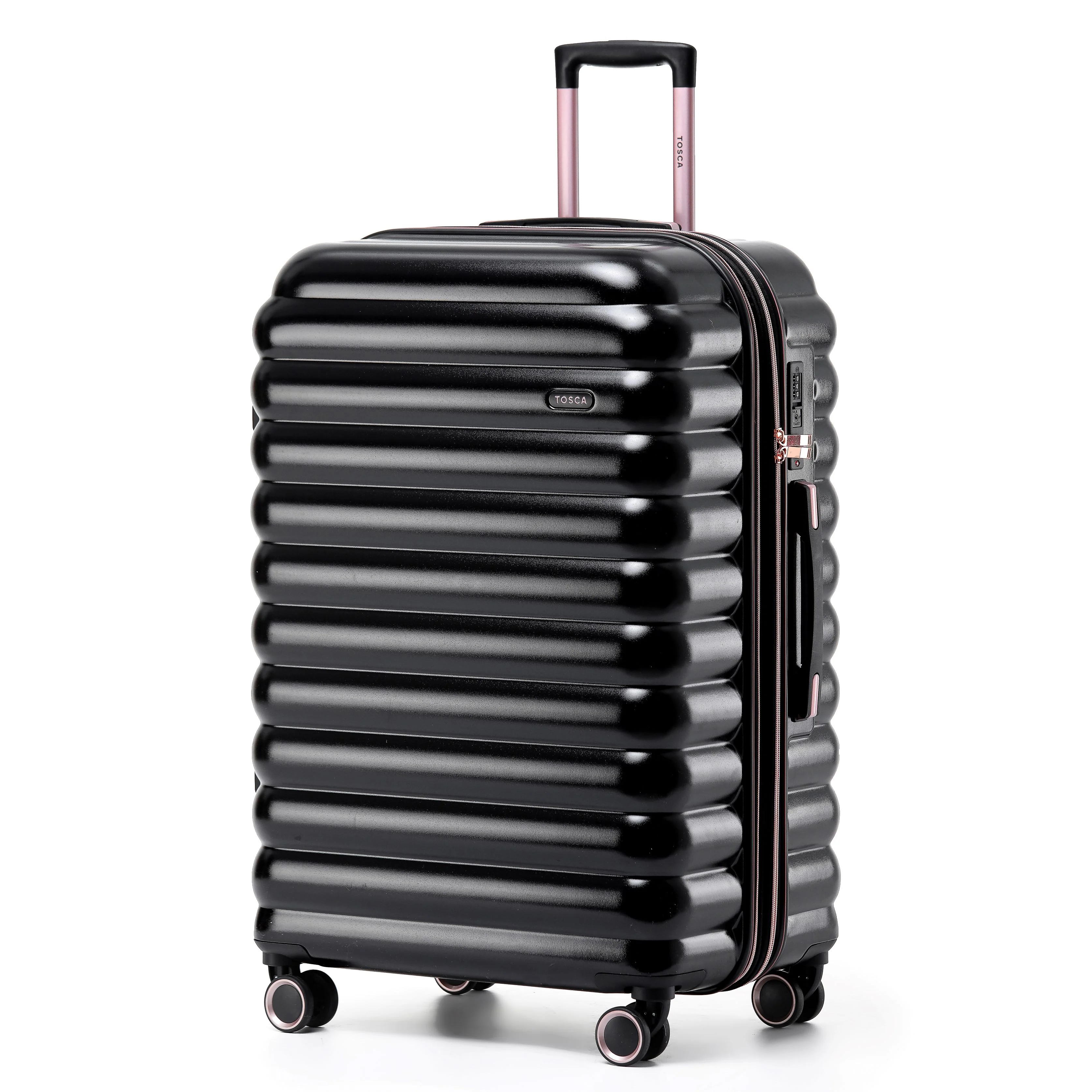 Tosca Como Collection 77cm Polycarbonate trolley case TCA255A-Black - Image 2