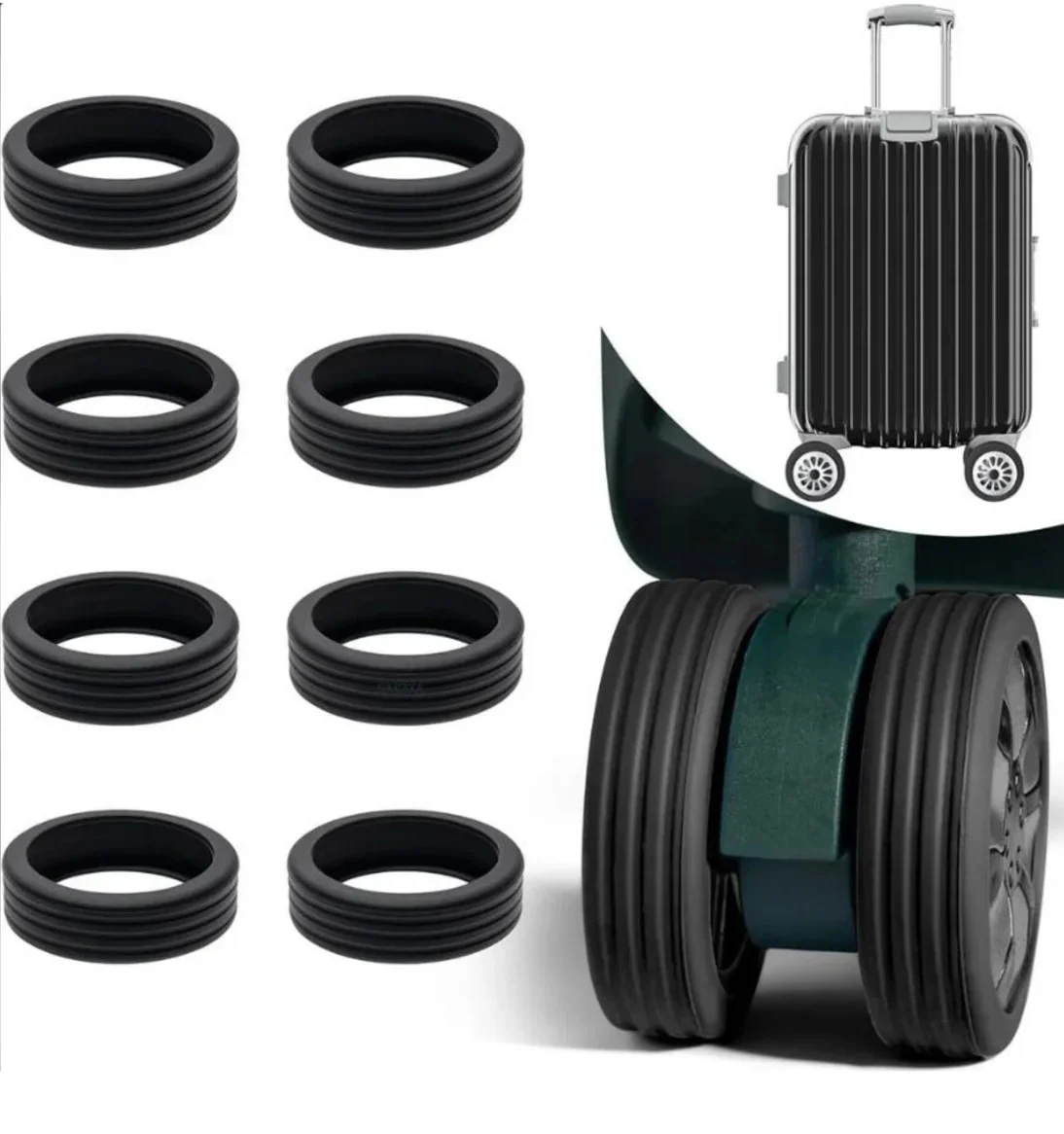 Tosca Cruiser Collection polypropylene front access 54cm-carry-on trolley case TCA875C Black Lime Green trims - Image 9
