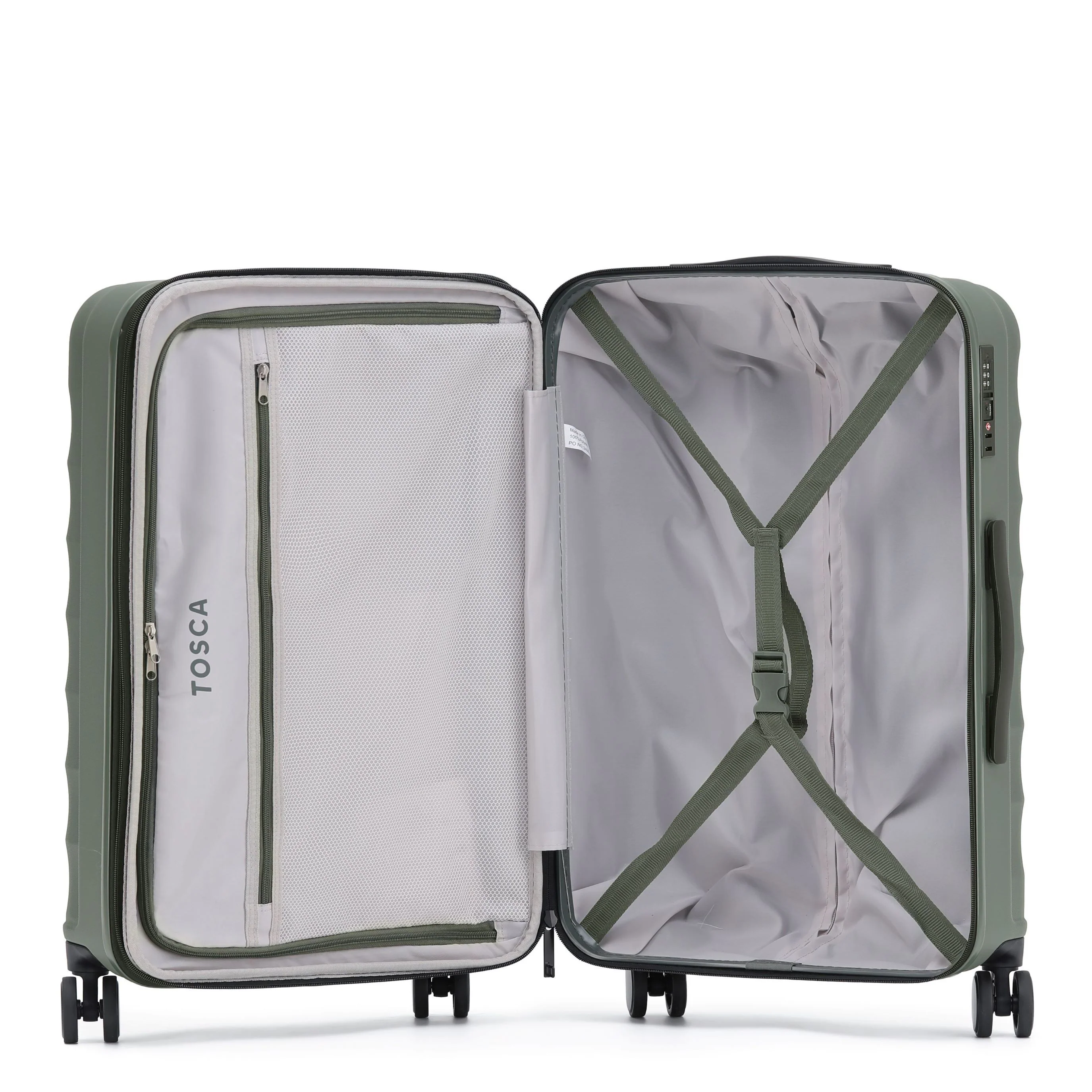 Tosca Interstellar Collection 2.0 Polycarbonate 79cm Trolley case TCA141A Moss Green - Image 6