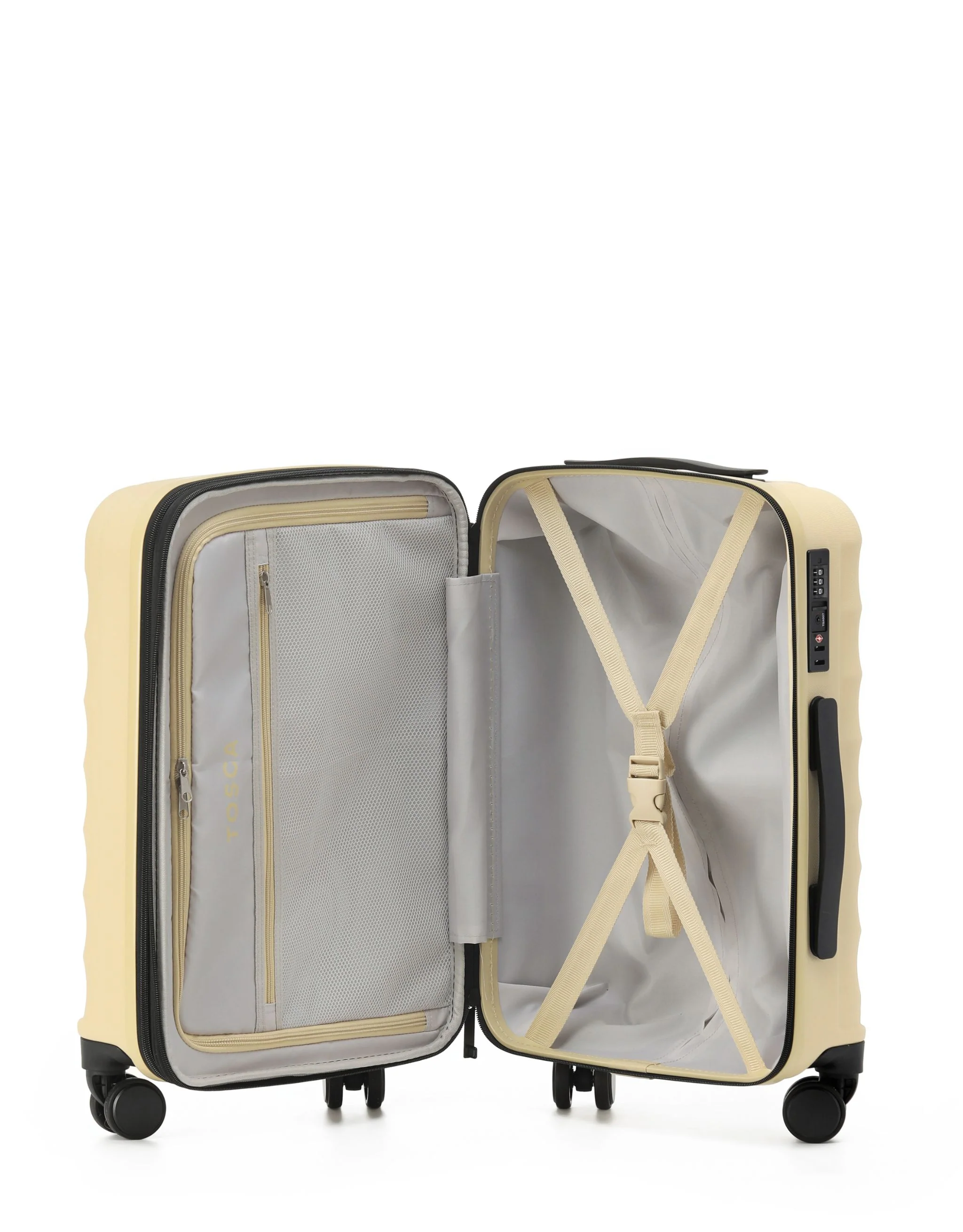 Tosca Interstellar 2.0 54cm-H Polycarbonate Carry-on Trolley case TCA141C-Yellow - Image 4