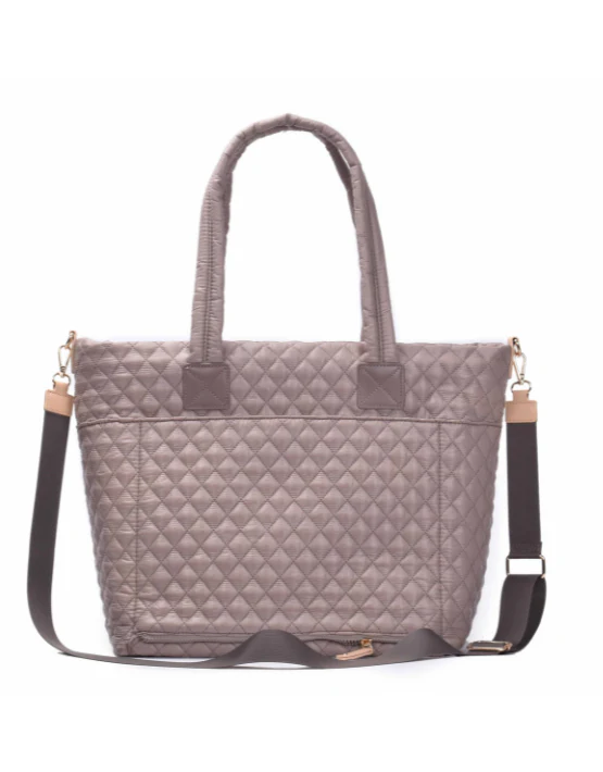 Tosca Metro Collection fashion quilted large travel tote MET980-Magnet - Image 3