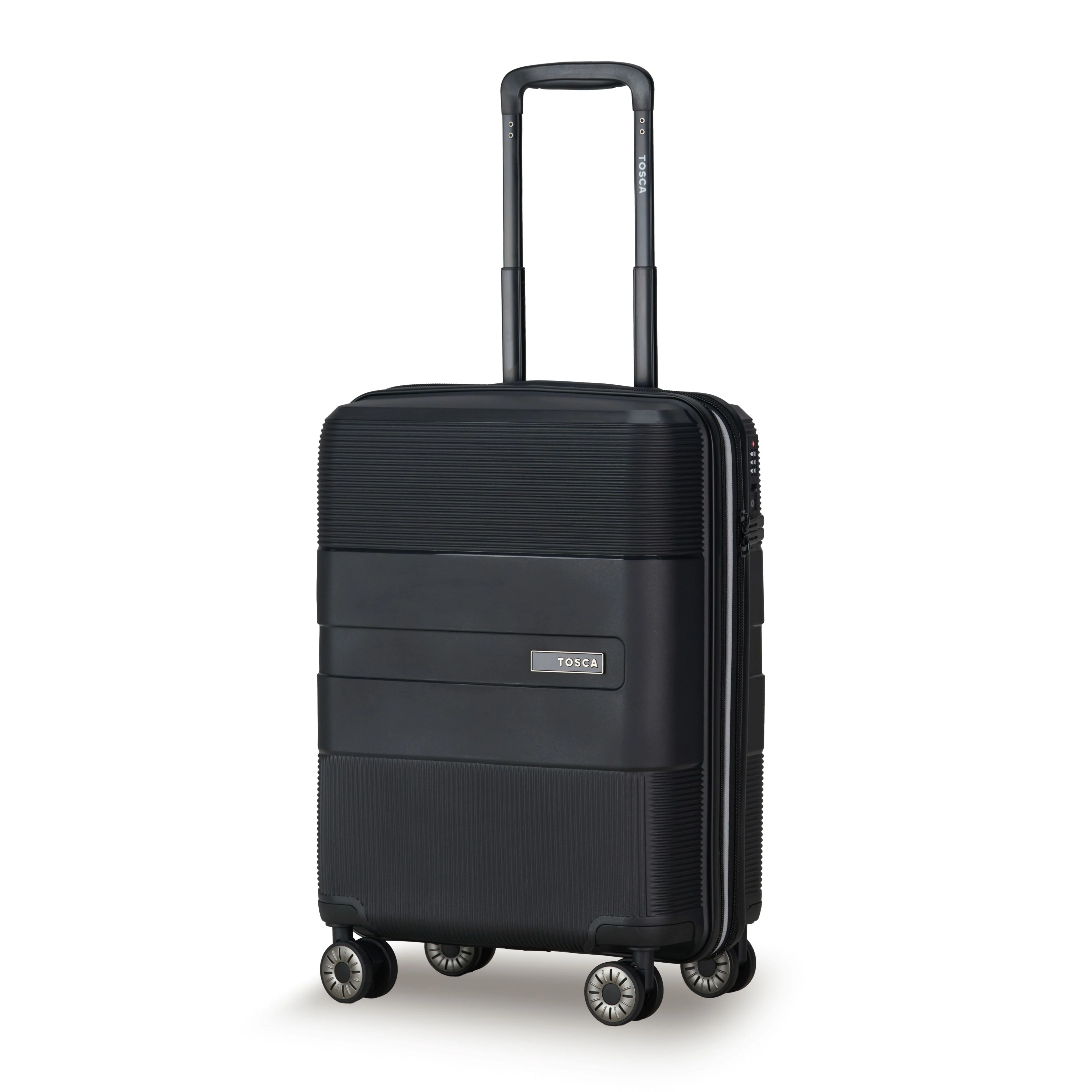 Tosca Orion Collection 55cm-H Polypropylene hard side carry-on trolley case TCA827C-Black