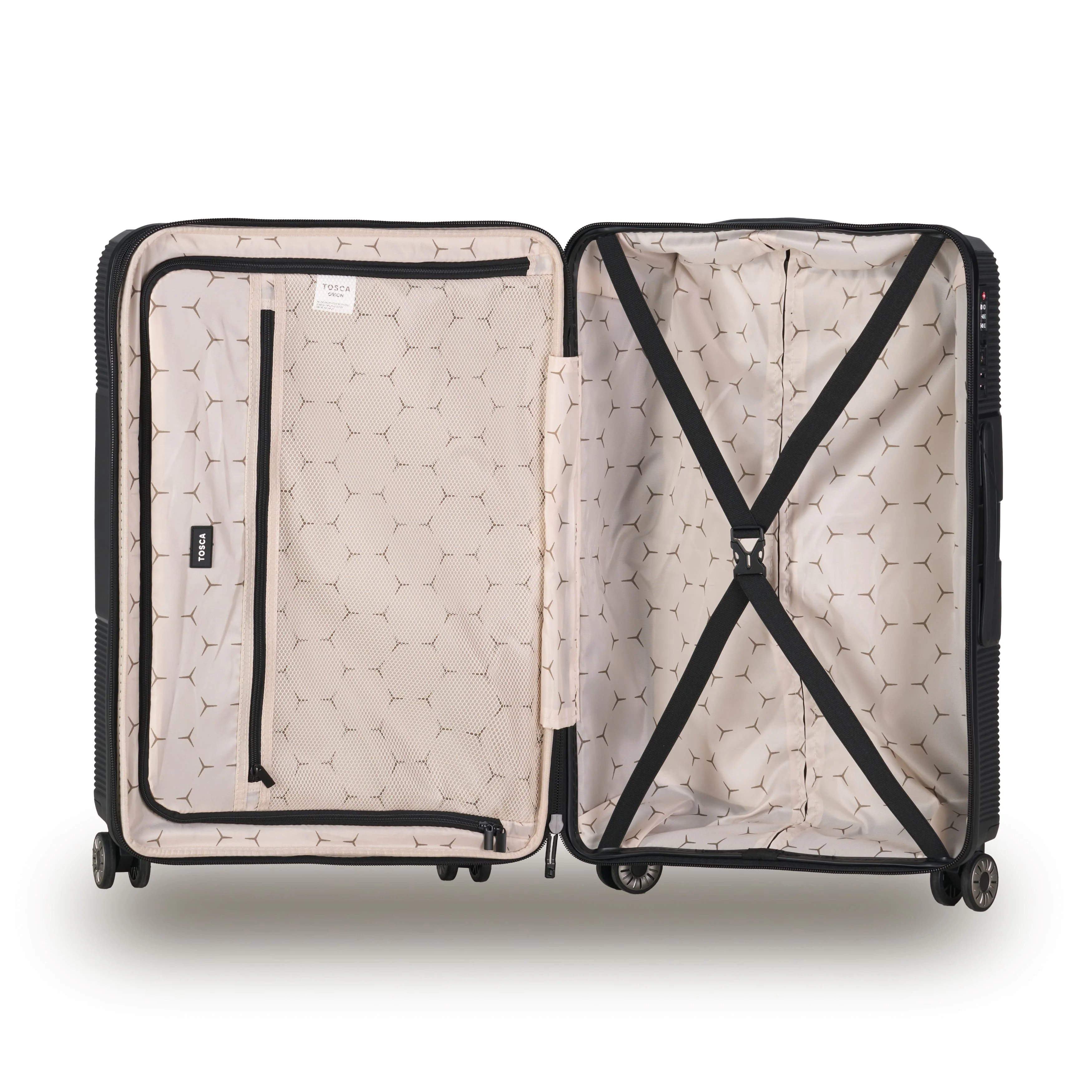 Tosca Orion Collection 65cm-H Polypropylene Hard Side Trolley case TCA827B-Black - Image 3