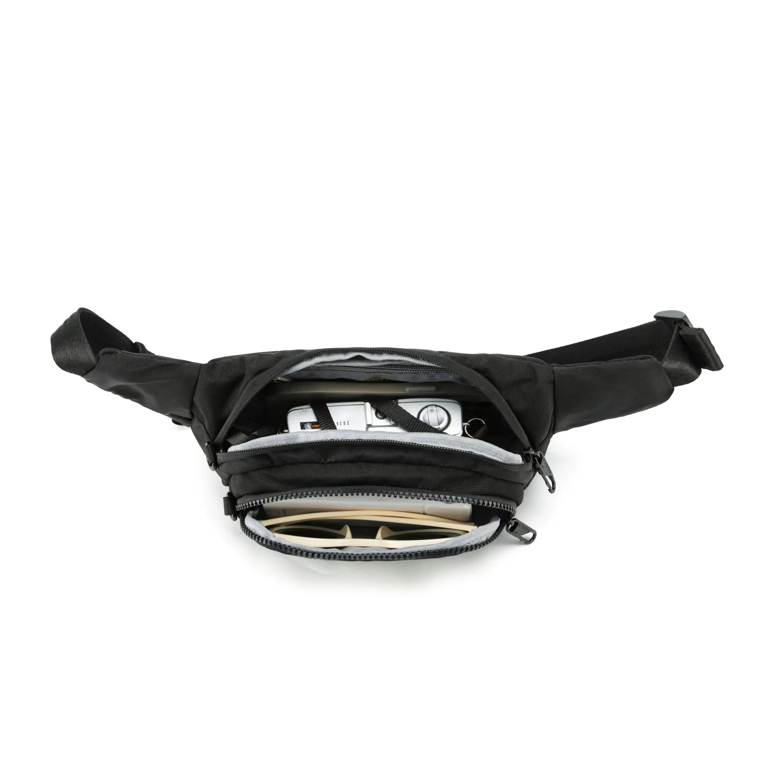 Tosca Slash Proof Anti-Theft Waist Bag (Bum Bag) TCA987-Black - Image 2