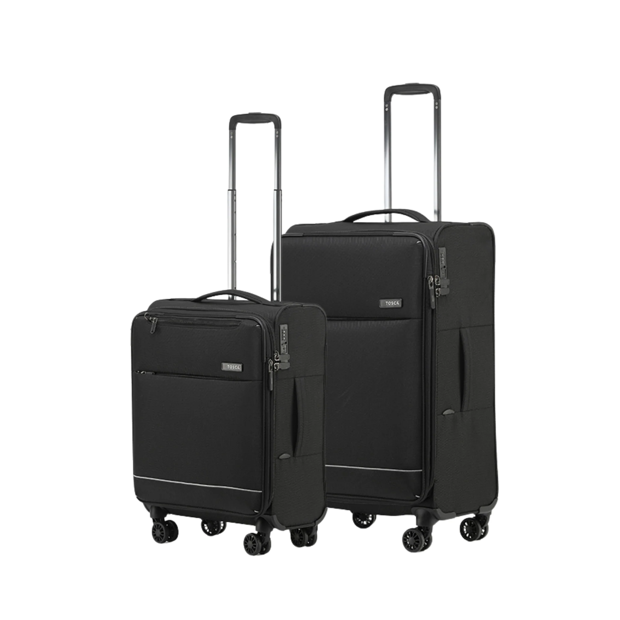 Tosca So-Lite 4.0 Collection 2-Pce set 67cm/54cm Trolley cases AIR5055-2 piece set Black - Image 2