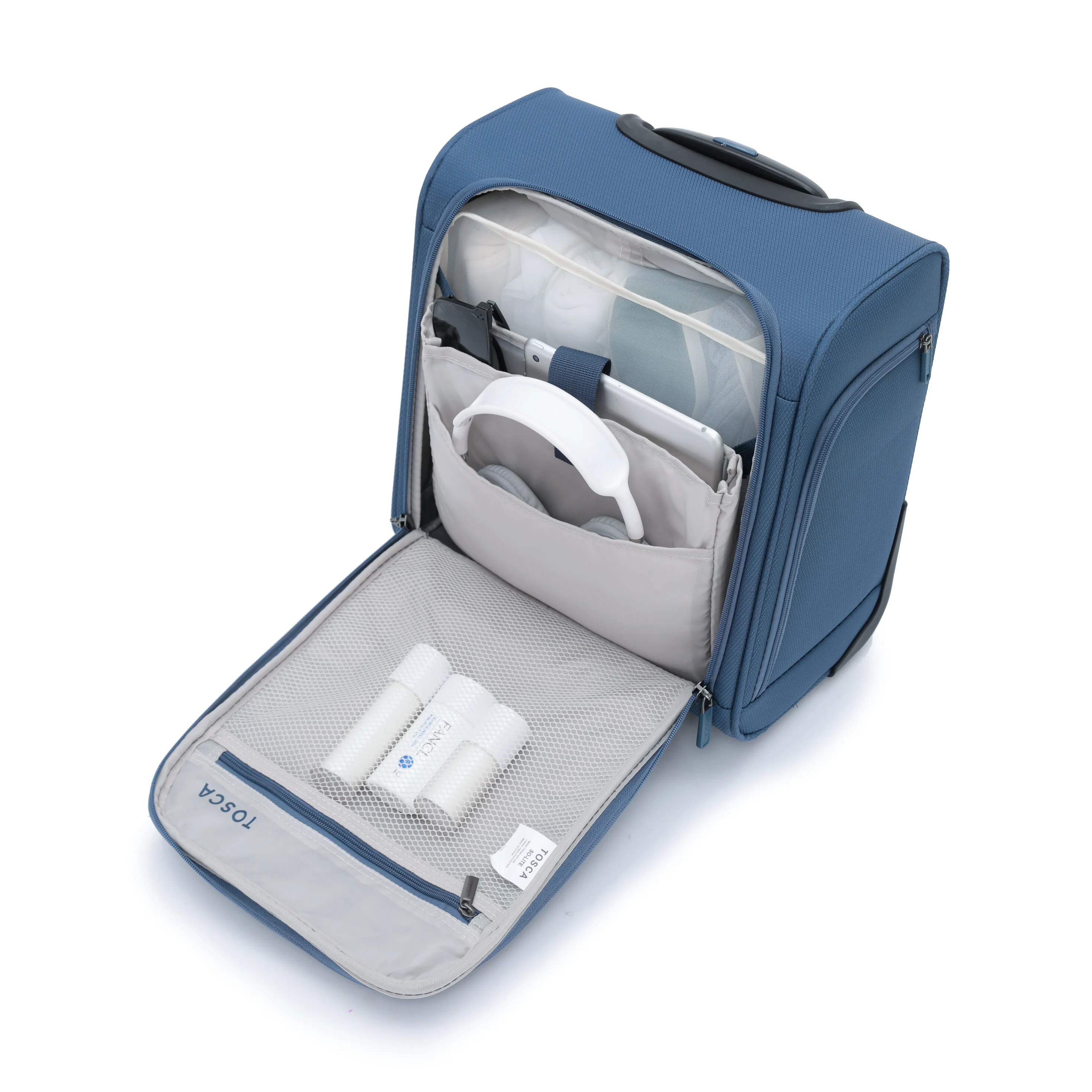 Tosca So-Lite 4.0 Collection softside Under Seat 38cm-H carry-on trolley case AIR5055US-Blue - Image 5