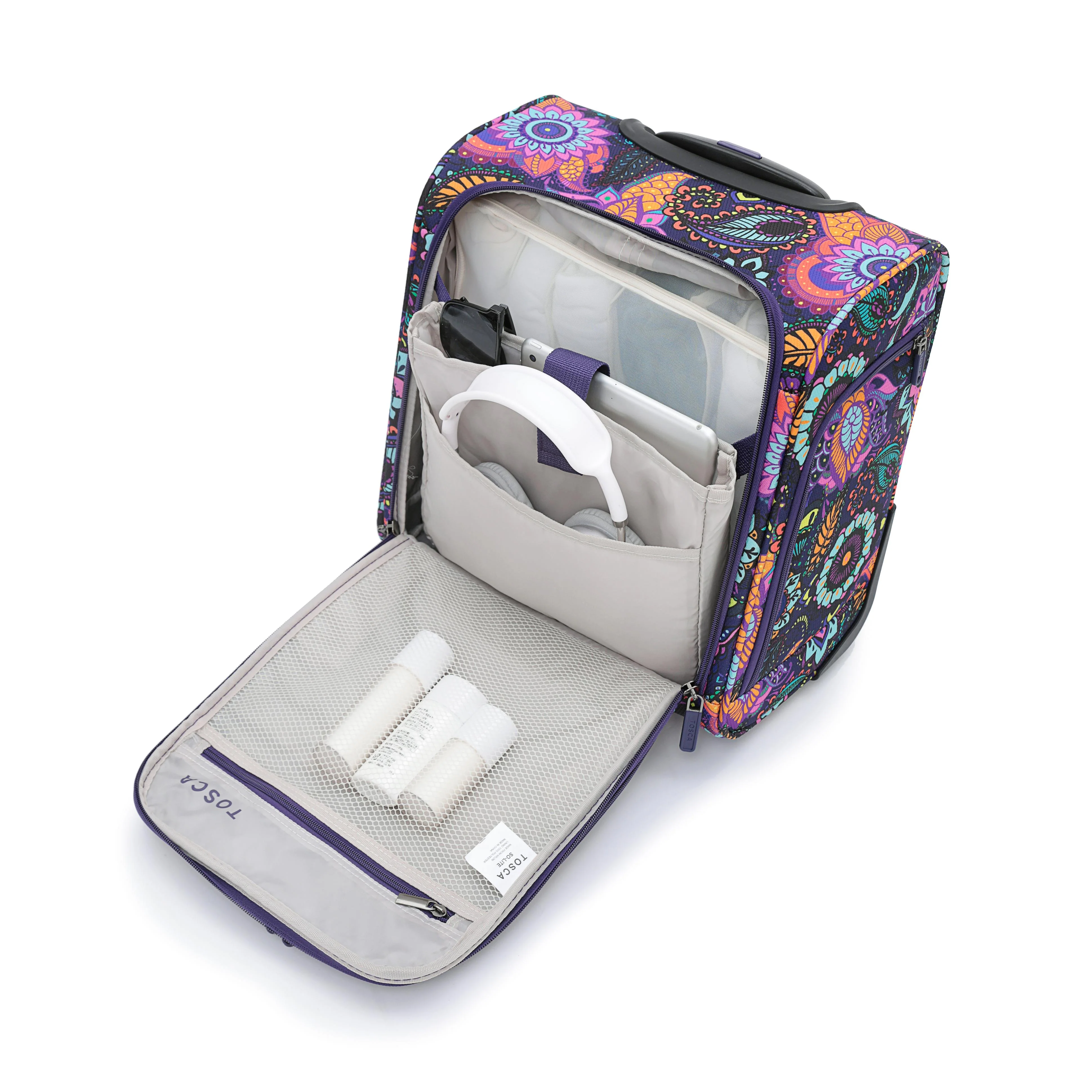 Tosca So-Lite 4.0 Collection Under-seat 38cm-H carry on trolley case AIR5055US-Paisley - Image 5
