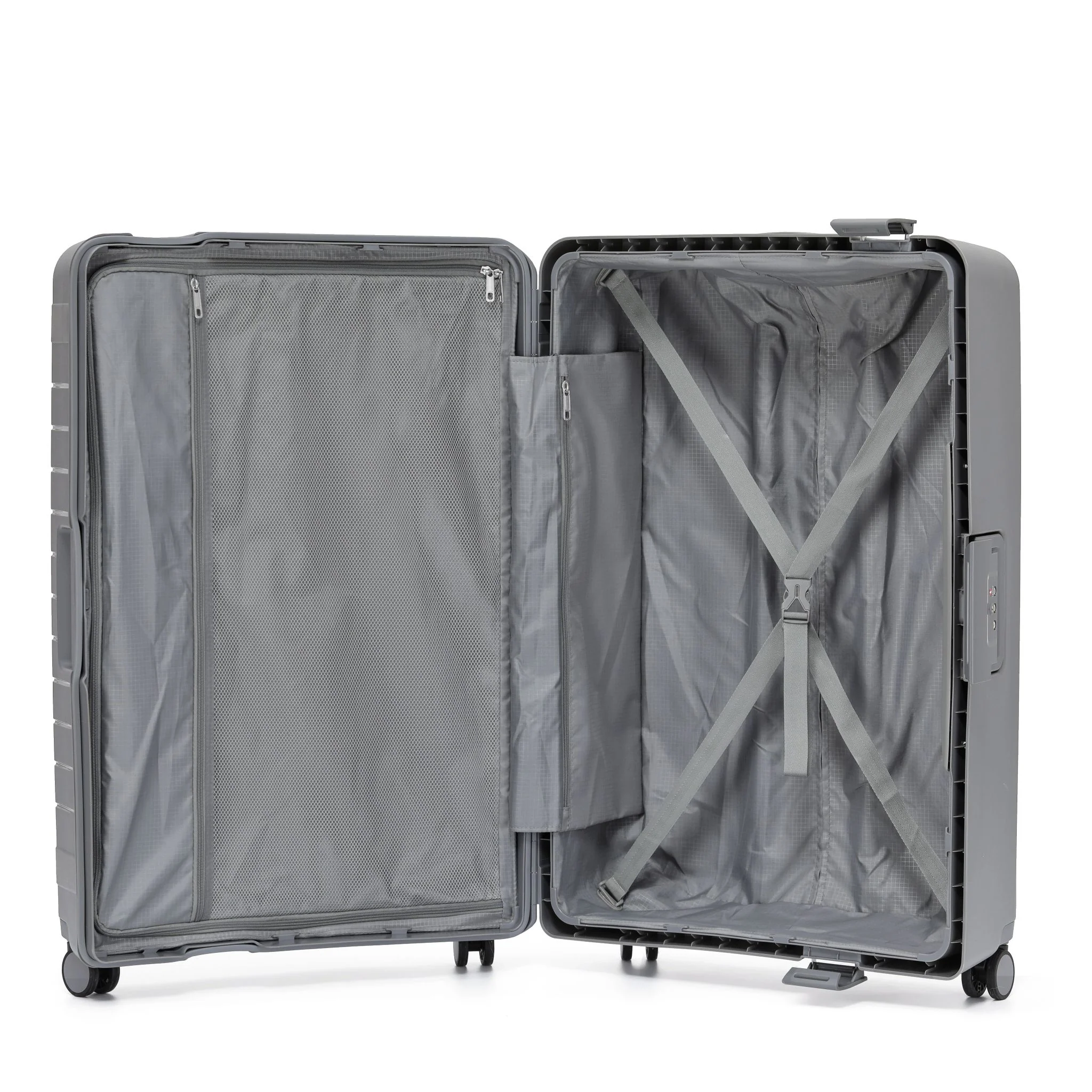 Tosca Vault Collection Polypropylene 77cm Clamp Style Trolley Case TCA219A-Grey - Image 3