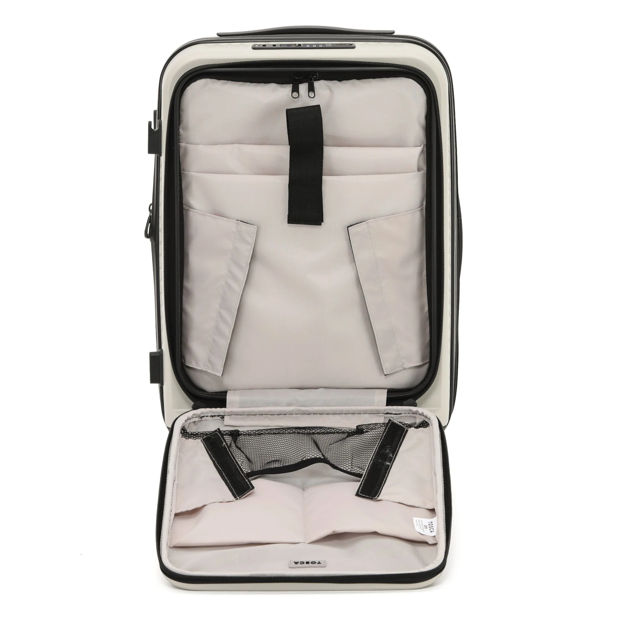 Tosca Zen Collection Polycarbonate 53cm Luxury Carry-on trolley case TCA225C-Stone - Image 2