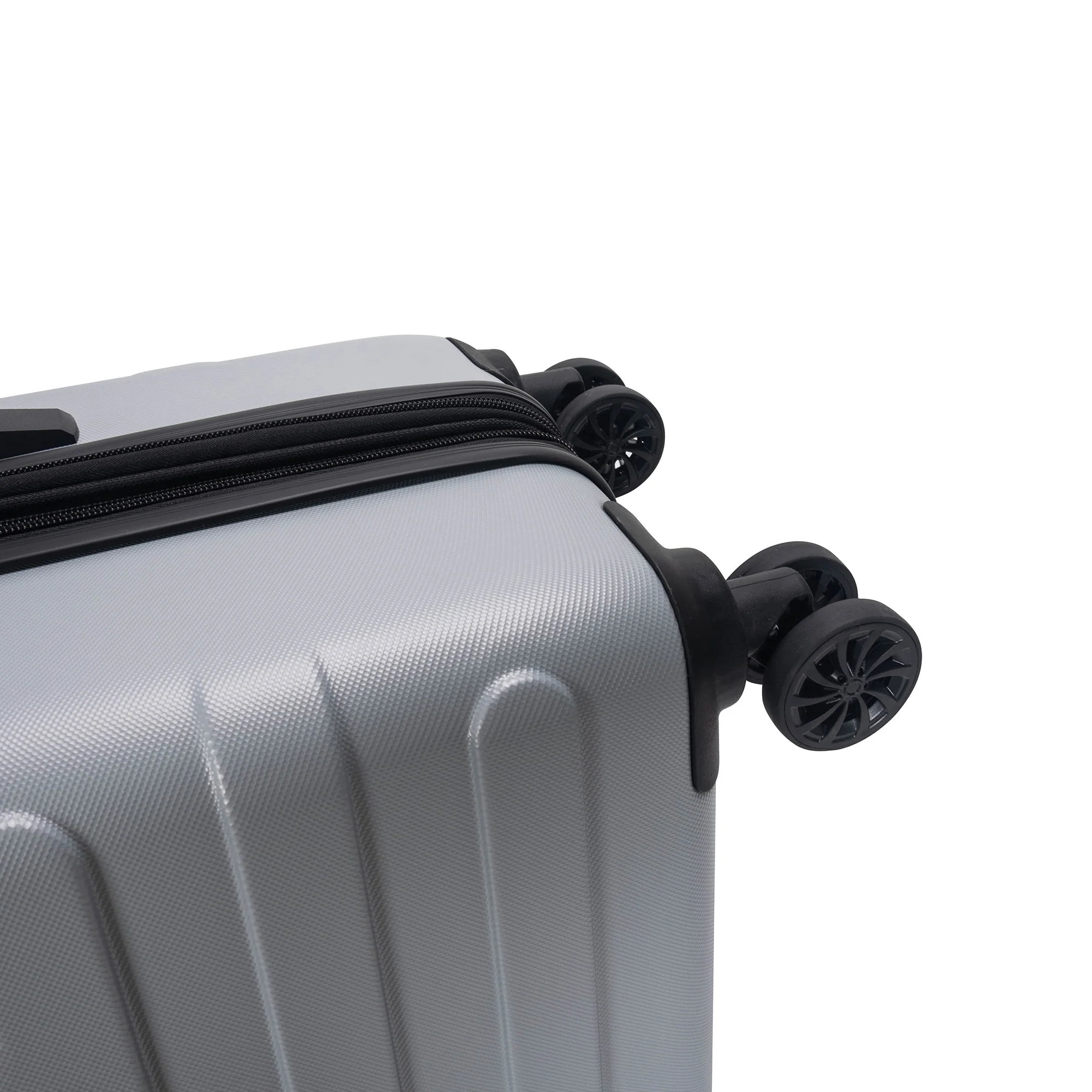 Travel-Lite Rome Collection 68cm-H hard side Checked trolley case TL-68 Silver - Image 3